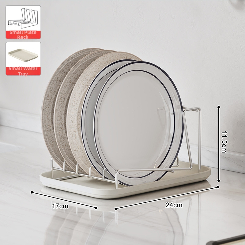 Raft pentru farfurii din oțel inoxidabil 304 — simplu, pentru dulap dezinfectare încorporat, cu drenaj, design modern