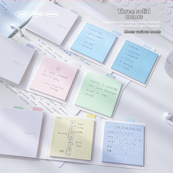 Rosyposy notițe autoadezive în stil acordeon, bloc de notițe portabil cu spate adeziv, fără licență IP