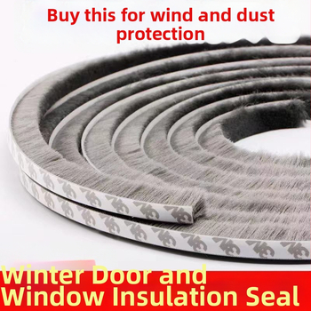 Tesniaca páska na okná a dvere, samolepiaca vlnená páska, pre posuvné dvere, proti nárazu, odolná voči vetru, zvuková izolácia, vysokoteplotná odolnosť