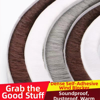 Tesniaca páska na okná a dvere, samolepiaca vlnená páska, pre posuvné dvere, proti nárazu, odolná voči vetru, zvuková izolácia, vysokoteplotná odolnosť