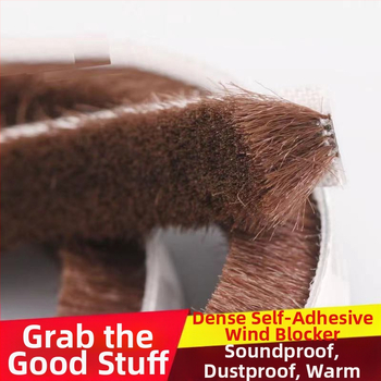 Tesniaca páska na okná a dvere, samolepiaca vlnená páska, pre posuvné dvere, proti nárazu, odolná voči vetru, zvuková izolácia, vysokoteplotná odolnosť