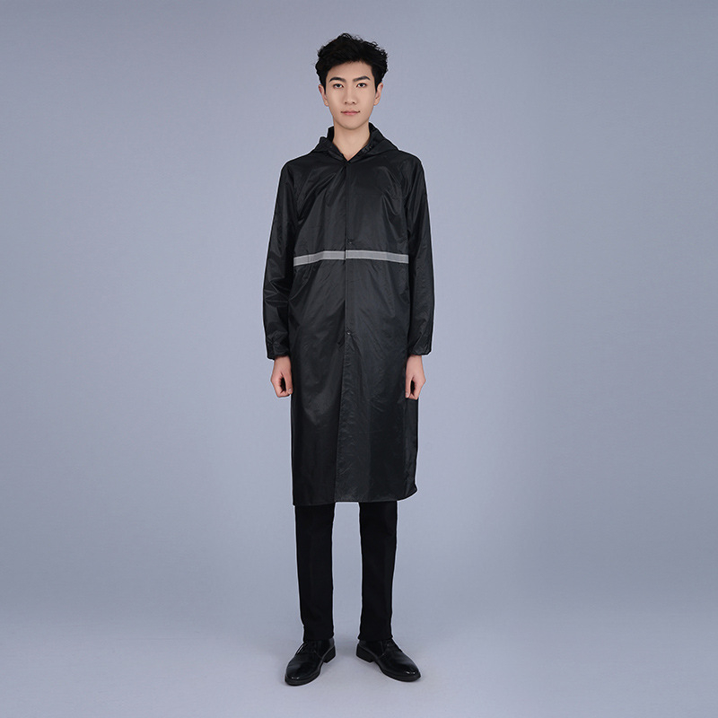 Poncho βροχής μονής μορφής από Oxford ύφασμα, παχύ, με PVC αδιάβροχο στρώμα, για ενήλικες, υπαίθρια πεζοπορία