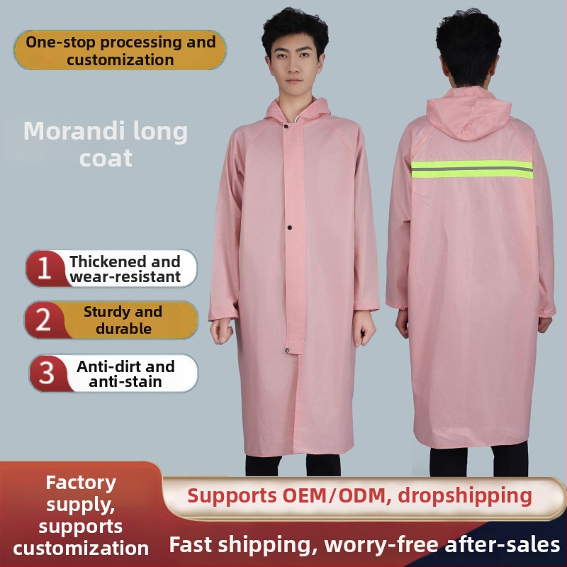 Poncho βροχής μονής μορφής από Oxford ύφασμα, παχύ, με PVC αδιάβροχο στρώμα, για ενήλικες, υπαίθρια πεζοπορία