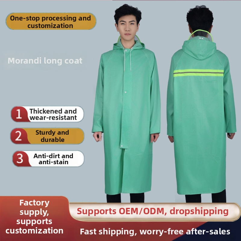 Poncho βροχής μονής μορφής από Oxford ύφασμα, παχύ, με PVC αδιάβροχο στρώμα, για ενήλικες, υπαίθρια πεζοπορία