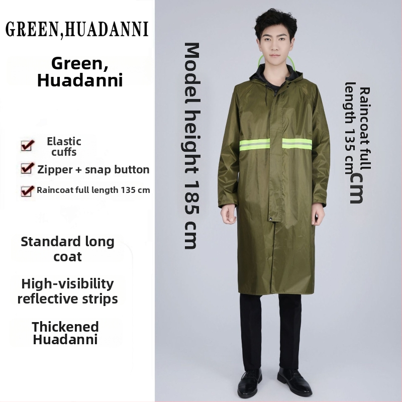 Poncho βροχής μονής μορφής από Oxford ύφασμα, παχύ, με PVC αδιάβροχο στρώμα, για ενήλικες, υπαίθρια πεζοπορία