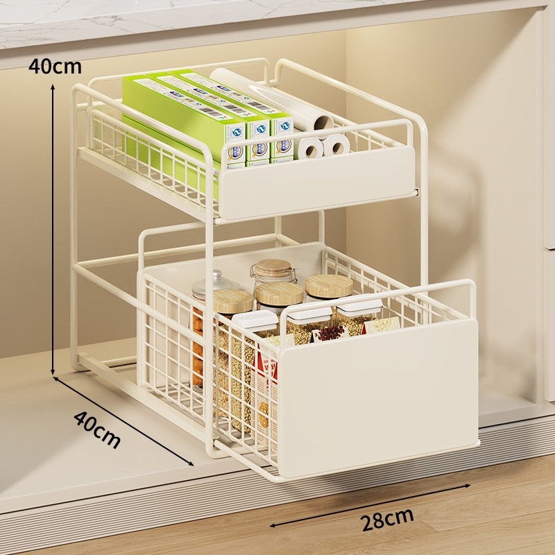 Mugg raft metal sub chiuvetă cu sertar glisant – multipurpose, stil modern minimalist