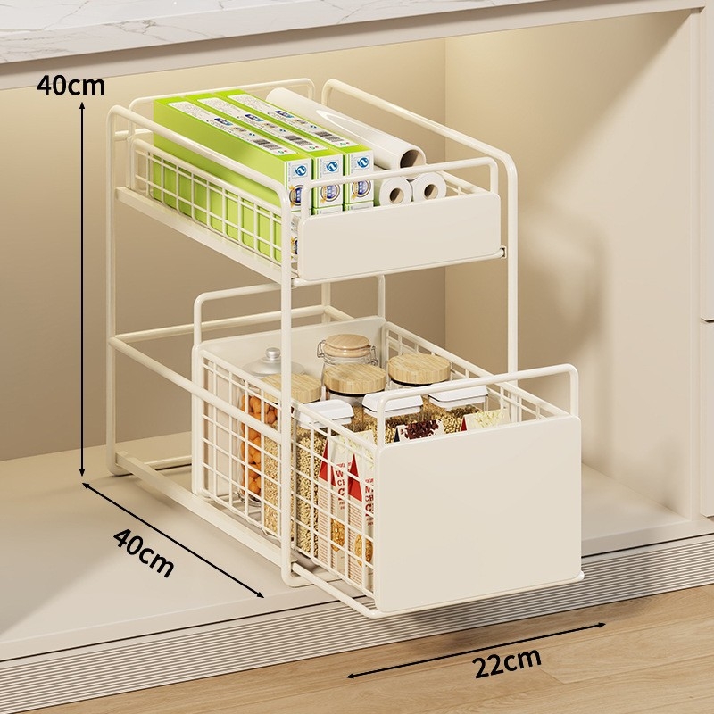 Mugg raft metal sub chiuvetă cu sertar glisant – multipurpose, stil modern minimalist
