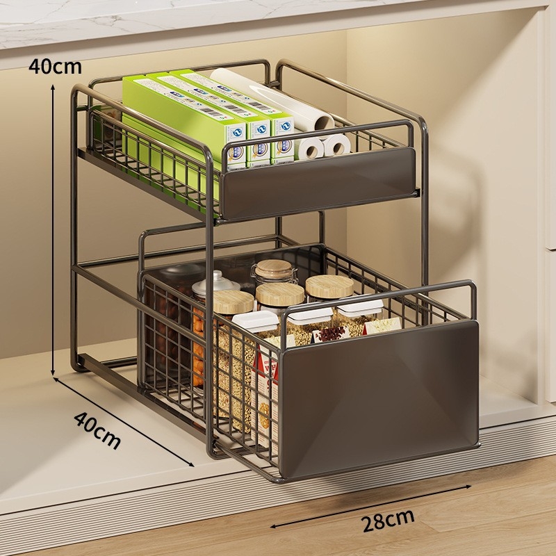 Mugg raft metal sub chiuvetă cu sertar glisant – multipurpose, stil modern minimalist