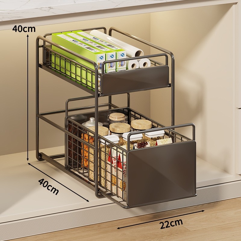 Mugg raft metal sub chiuvetă cu sertar glisant – multipurpose, stil modern minimalist