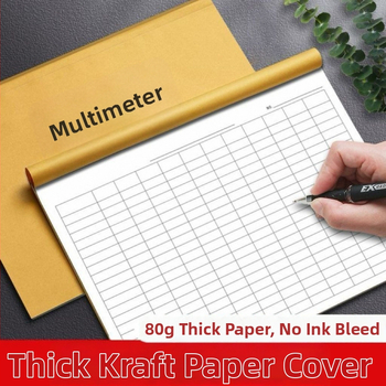 Jurnal multip-form cu copertă din piele artificială, legare cu sârmă, peste 400 de pagini, hârtie Dowling