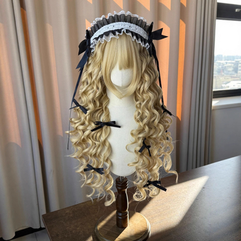 Perucă cosplay pentru doamne, model Y0026, fibră rezistentă la temperatură înaltă, mecanism de procesare, bucle