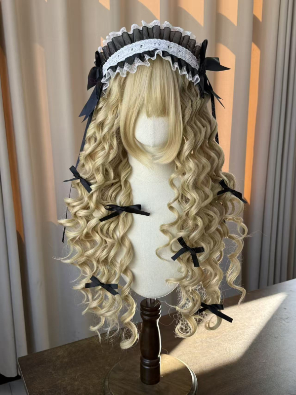 Perucă cosplay pentru doamne, model Y0026, fibră rezistentă la temperatură înaltă, mecanism de procesare, bucle