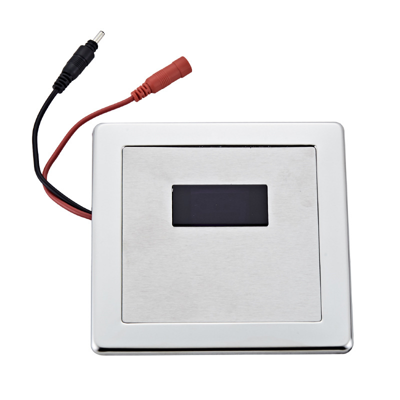 Ventil complet automat de spălare cu senzor pentru toaletă, model Hyb9121b-stool sensor; Alimentare DC/AC; presiune apă 4–6 kg; timp de spălare 6–8 s; ieșire 32 mm