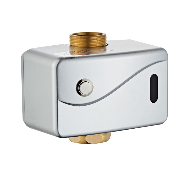 Ventil complet automat de spălare cu senzor pentru toaletă, model Hyb9121b-stool sensor; Alimentare DC/AC; presiune apă 4–6 kg; timp de spălare 6–8 s; ieșire 32 mm