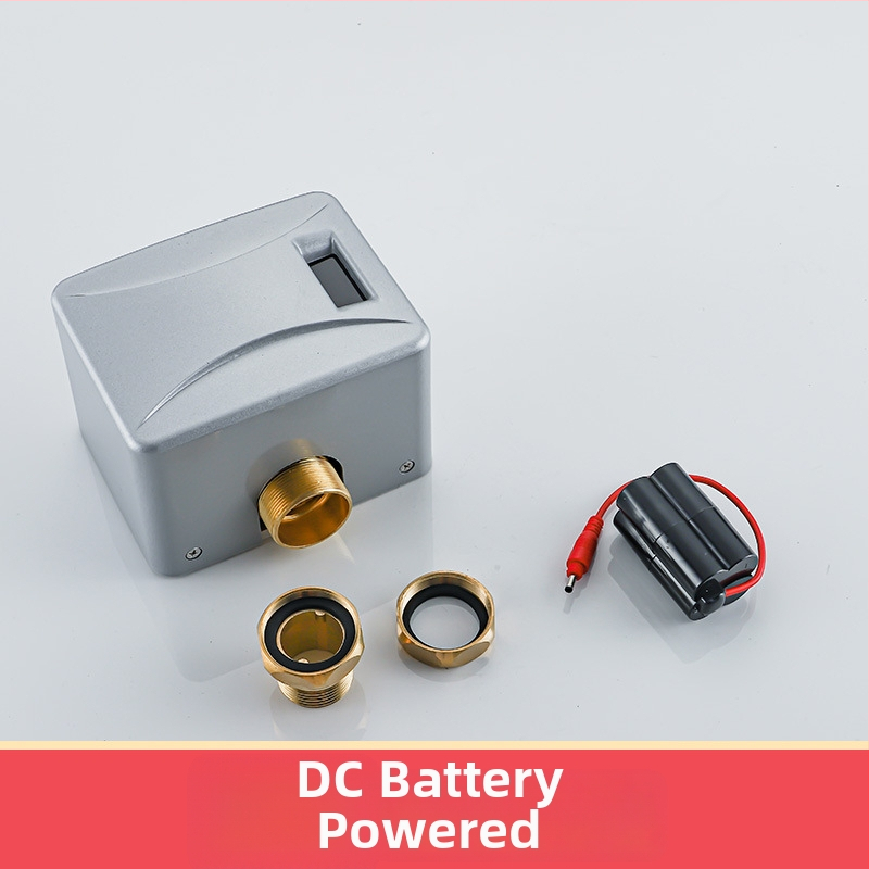 Ventil complet automat de spălare cu senzor pentru toaletă, model Hyb9121b-stool sensor; Alimentare DC/AC; presiune apă 4–6 kg; timp de spălare 6–8 s; ieșire 32 mm