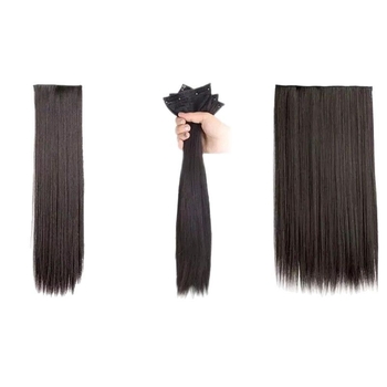 Perucă lungă pentru femei, cu trei părți, fixare invizibilă, valuri de apă, material din mătase rezistentă la temperaturi înalte, nu recomandă vopsire cu temperaturi ridicate