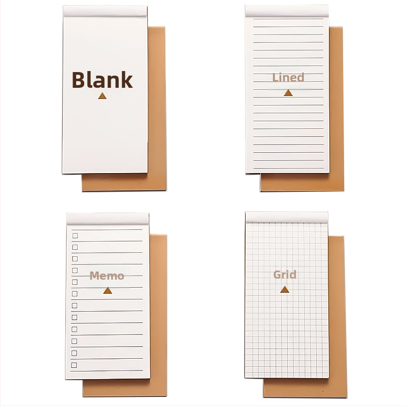 Bloc-notes Ruiqisi cu capac din hârtie kraft, capac rabatabil, 48 de foi