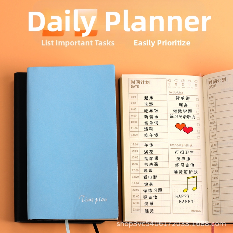 Baixing Jurnal, model 48k ledger, copertă din piele ecologică, legare cu adeziv