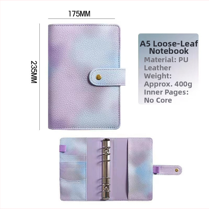 Jurnal Landon cu husă PU, legătură cu foi detașabile, hârtie Doyle interioară, 100 g, 100–200 pagini — FS-07