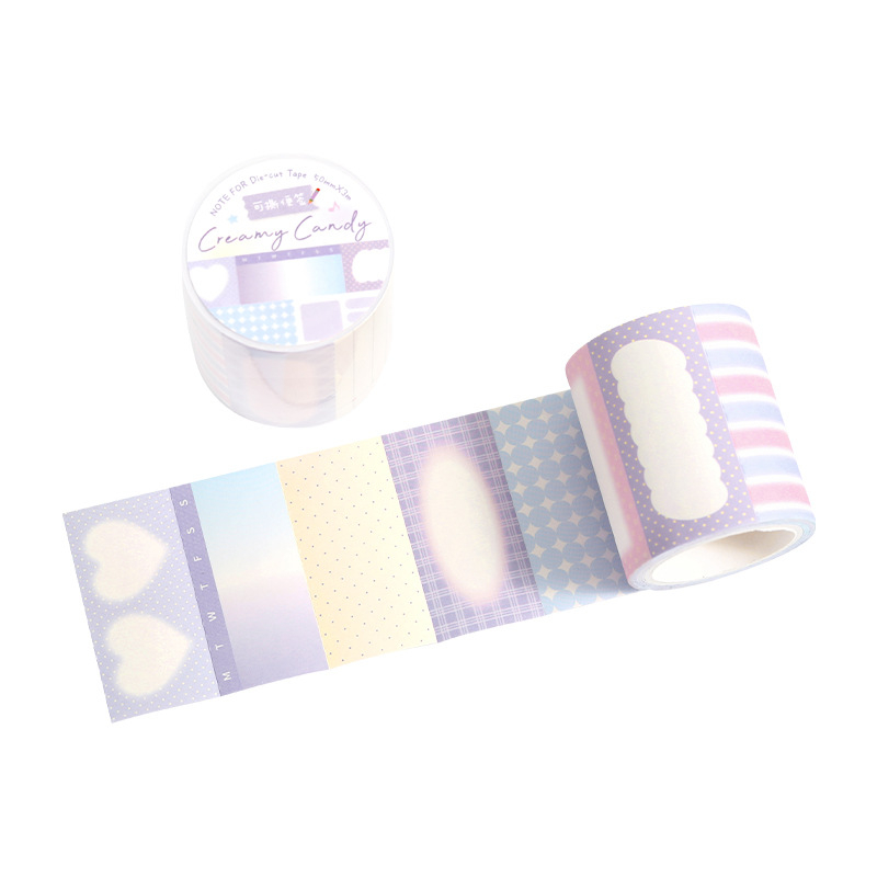 Note for Rulou de Note cu Margine Decorativă – Poate fi lipit, Un Rulou, Ambalaj de Bază