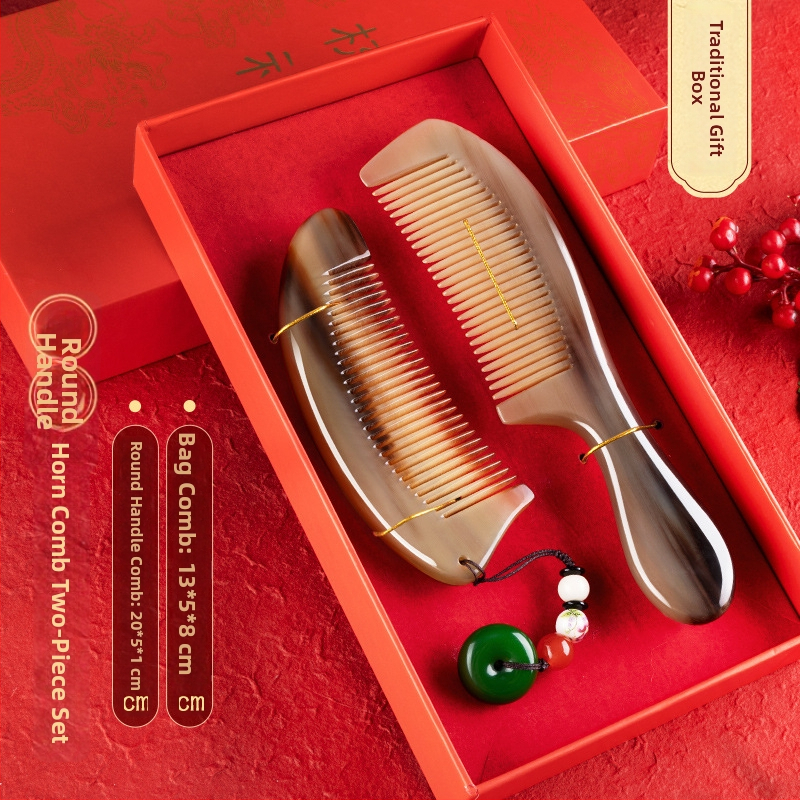 Rogni češalj u poklon kutiji – svadbena para, praktičan dar za dame; Marka: Mingchen craftsmanship; Oblik: Drugo; Materijal: Drugo; Stil: Jednostavno