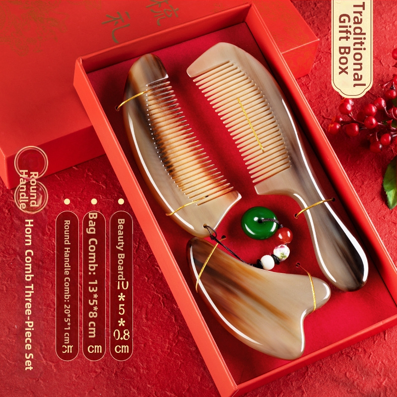 Rogni češalj u poklon kutiji – svadbena para, praktičan dar za dame; Marka: Mingchen craftsmanship; Oblik: Drugo; Materijal: Drugo; Stil: Jednostavno