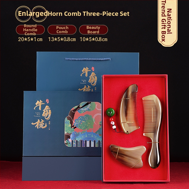 Rogni češalj u poklon kutiji – svadbena para, praktičan dar za dame; Marka: Mingchen craftsmanship; Oblik: Drugo; Materijal: Drugo; Stil: Jednostavno