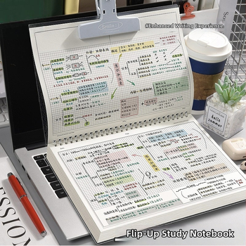 Caiet cu spirala, copertă PP, hârtie din pulpă de lemn, 80 g/m², 100–200 pagini
