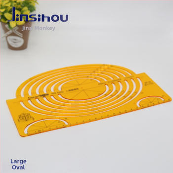 Șablon oval pentru desen 4352, riglă semiovală (Brand: German Capital; Material: adeziv K, adeziv moale)