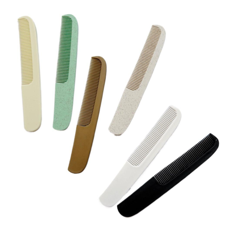 Pieptan cu finisaj mat, compact şi portabil, în formă de lună, anti-static, ecologic