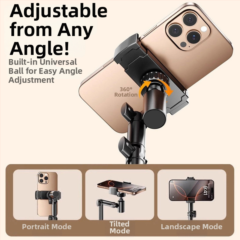 Στήριγμα λήψης από πάνω για κινητά τηλέφωνα και tablets, ασύρματη καταγραφή βίντεο Bluetooth, κράμα αλουμινίου, γενικού σκοπού