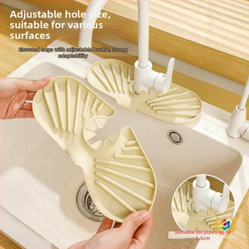 Silikonska podložna za odvod vode u kuhinji – zaštita od kapljica, spremnik za odlaganje, držač čaša, dozator sapuna