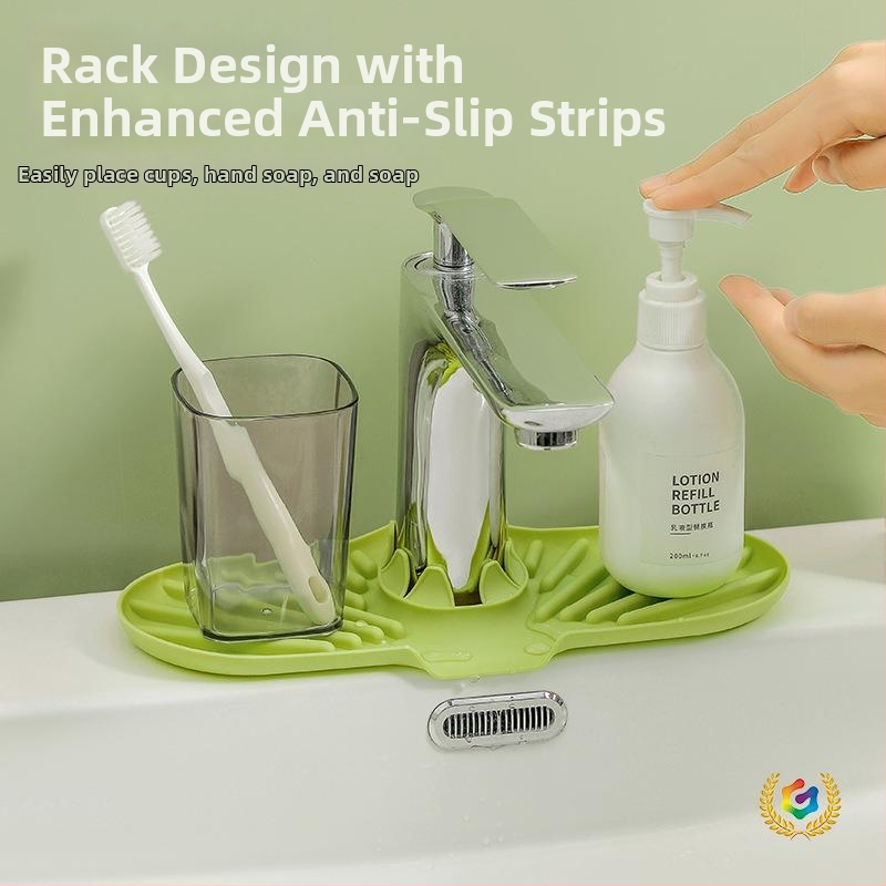 Silikonska podložna za odvod vode u kuhinji – zaštita od kapljica, spremnik za odlaganje, držač čaša, dozator sapuna