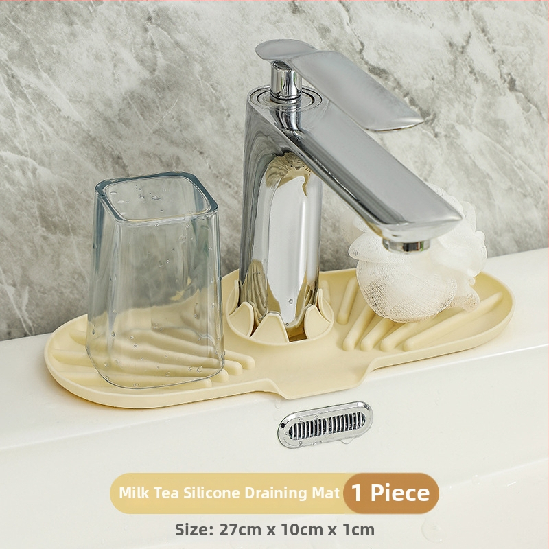 Silikonska podložna za odvod vode u kuhinji – zaštita od kapljica, spremnik za odlaganje, držač čaša, dozator sapuna
