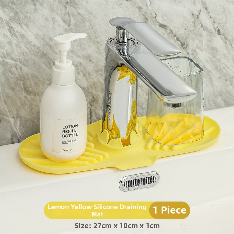 Silikonska podložna za odvod vode u kuhinji – zaštita od kapljica, spremnik za odlaganje, držač čaša, dozator sapuna