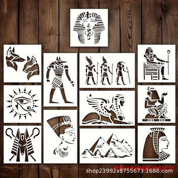 Set šablona Eye of Horus, 12 komada, PET materijal
