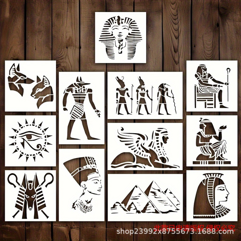 Set šablona Eye of Horus, 12 komada, PET materijal