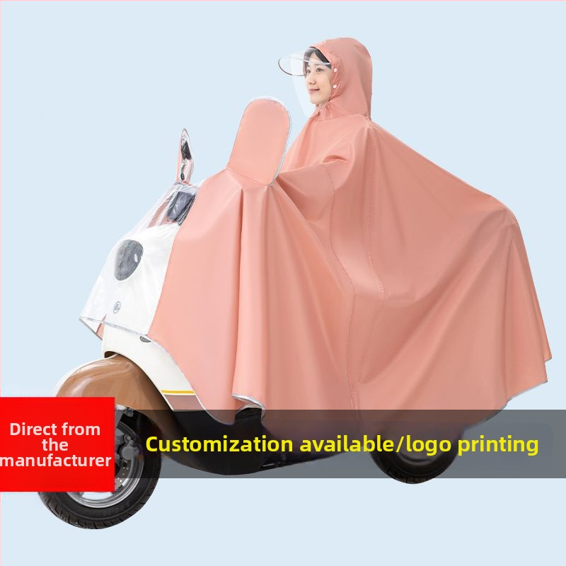 Xin Sports Poncho βροχής για ενήλικες, για ηλεκτρικά αυτοκίνητα και μοτοσικλέτες, Oxford ύφασμα, PVC αδιάβροχο στρώμα, πλήρους σώματος κάλυψη