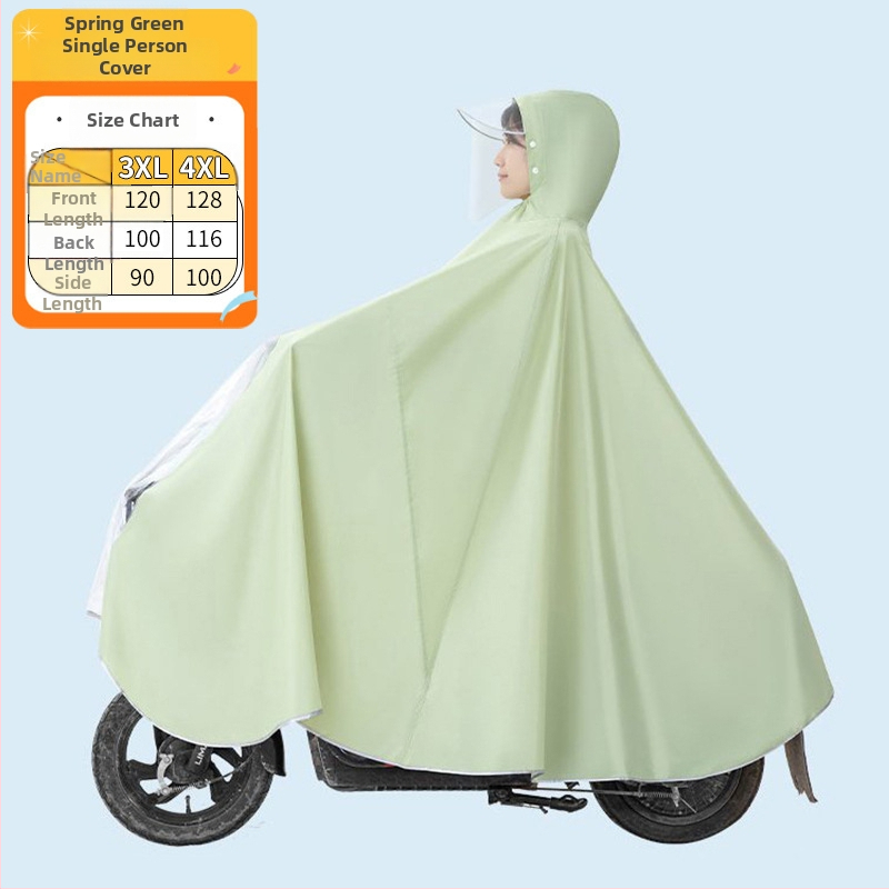 Xin Sports Poncho βροχής για ενήλικες, για ηλεκτρικά αυτοκίνητα και μοτοσικλέτες, Oxford ύφασμα, PVC αδιάβροχο στρώμα, πλήρους σώματος κάλυψη