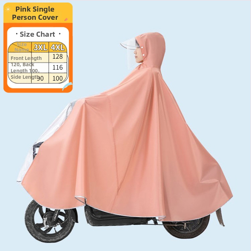Xin Sports Poncho βροχής για ενήλικες, για ηλεκτρικά αυτοκίνητα και μοτοσικλέτες, Oxford ύφασμα, PVC αδιάβροχο στρώμα, πλήρους σώματος κάλυψη