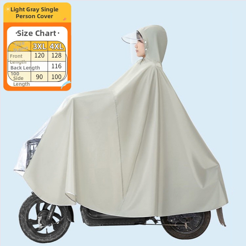 Xin Sports Poncho βροχής για ενήλικες, για ηλεκτρικά αυτοκίνητα και μοτοσικλέτες, Oxford ύφασμα, PVC αδιάβροχο στρώμα, πλήρους σώματος κάλυψη