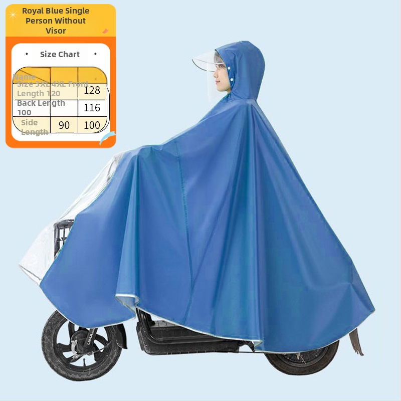 Xin Sports Poncho βροχής για ενήλικες, για ηλεκτρικά αυτοκίνητα και μοτοσικλέτες, Oxford ύφασμα, PVC αδιάβροχο στρώμα, πλήρους σώματος κάλυψη