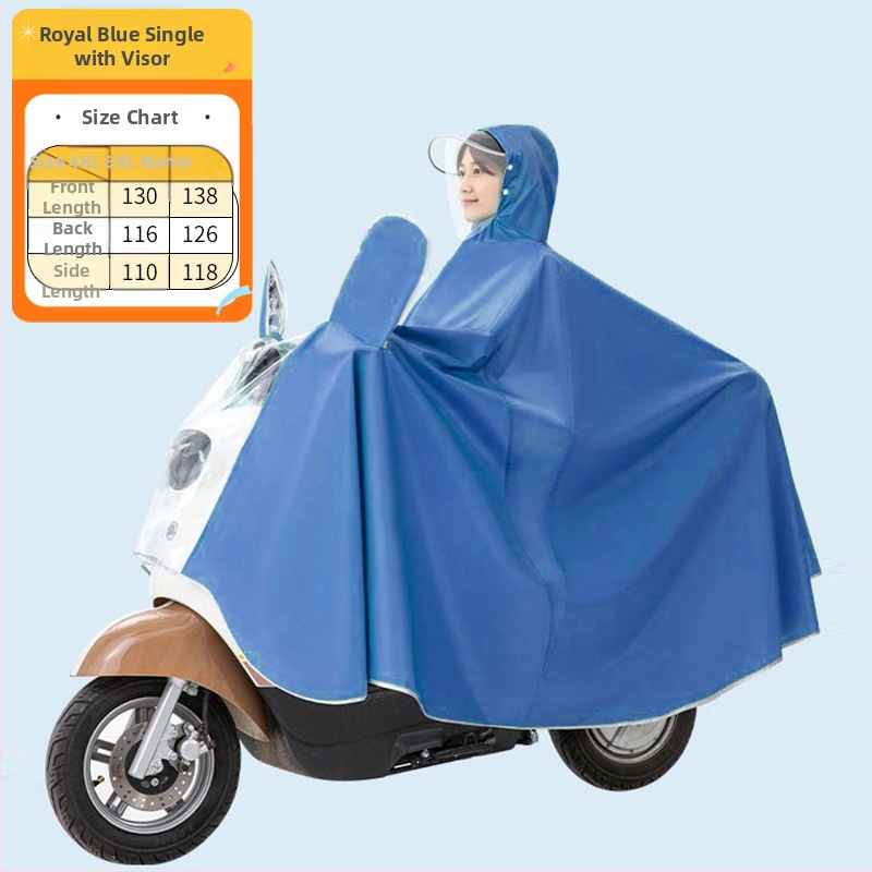 Xin Sports Poncho βροχής για ενήλικες, για ηλεκτρικά αυτοκίνητα και μοτοσικλέτες, Oxford ύφασμα, PVC αδιάβροχο στρώμα, πλήρους σώματος κάλυψη