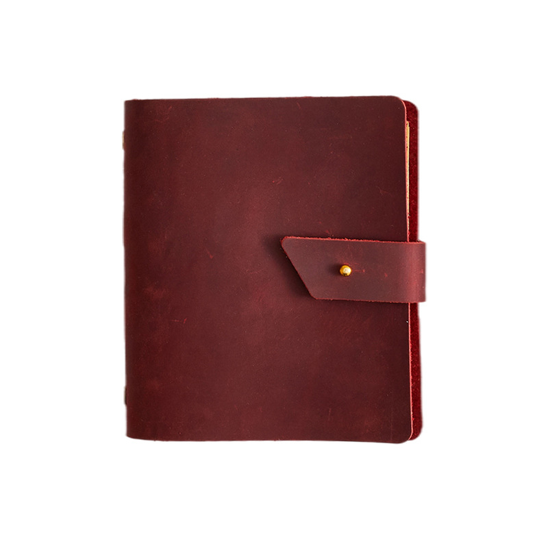 Kožni poslovni dnevnik s rastreskim listovima, Kraft papir, 100 g papir, nehrđajući čelik kovanja