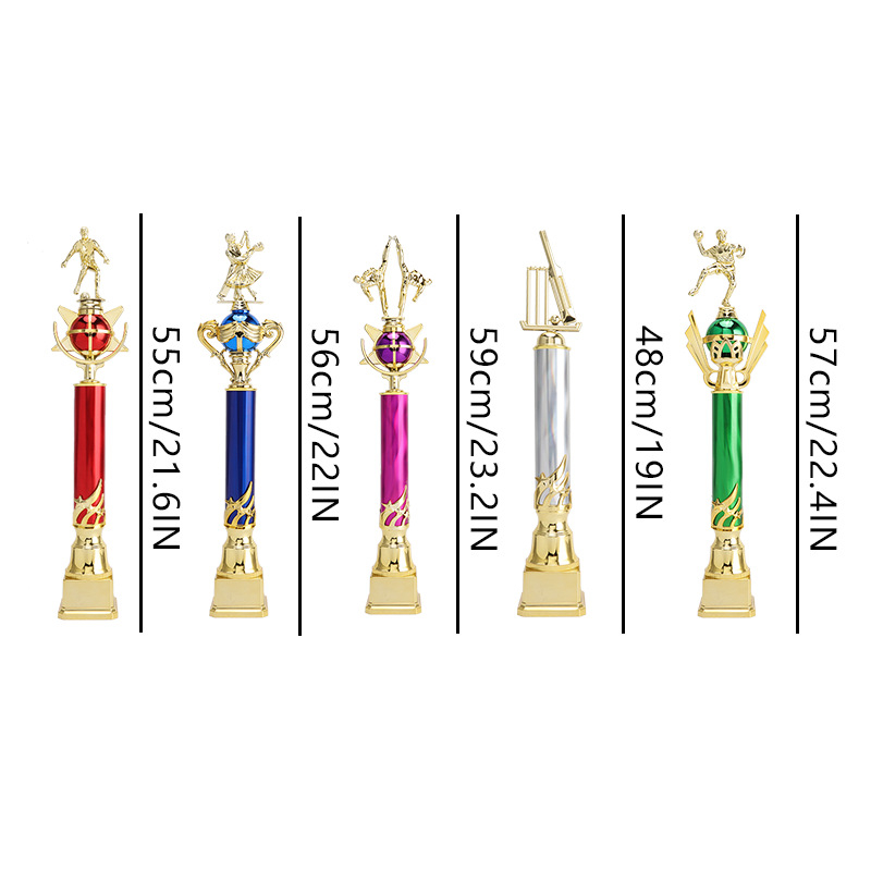 Trofeu din plastic, personalizabil cu imprimare de logo, potrivit pentru premii la competiții sportive și cadouri corporatiste