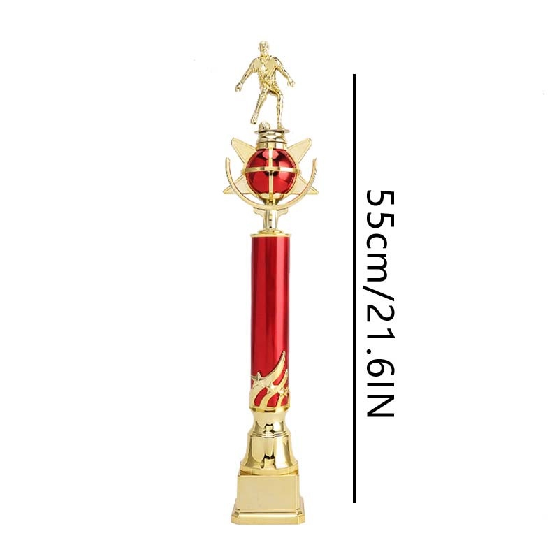 Trofeu din plastic, personalizabil cu imprimare de logo, potrivit pentru premii la competiții sportive și cadouri corporatiste