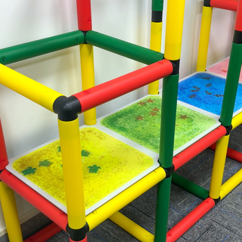 HF Plăciță puzzle pentru podea cu temă viața marină — din plastic, puzzle plat pentru copii 4–6 ani