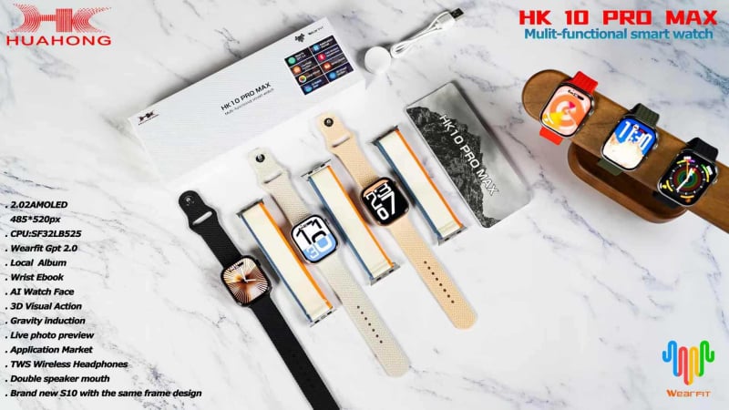 Pametni sat s AMOLED zaslonom, titanijskim kućištem, vodootporan za svakodnevnu upotrebu, 380 mAh baterija, četvrtasti brojčanik, kompatibilan s iOS