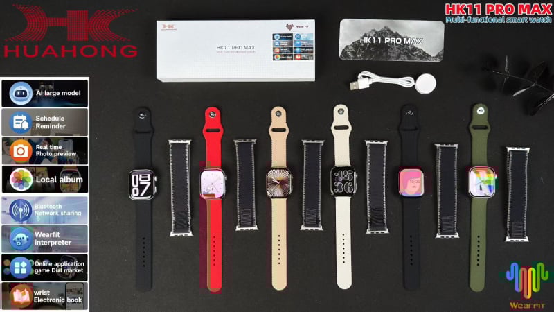 Pametni sat s AMOLED zaslonom, titanijskim kućištem, vodootporan za svakodnevnu upotrebu, 380 mAh baterija, četvrtasti brojčanik, kompatibilan s iOS