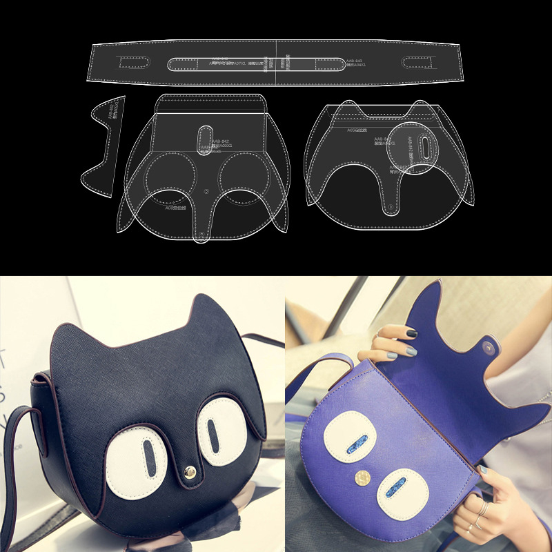 DIY geantă de umăr din acrilic cu vulpe desen animat — Șablon design, Aranjament model (Brand: DIY; Material: acrilic; Import: Nu; IP: Nu)